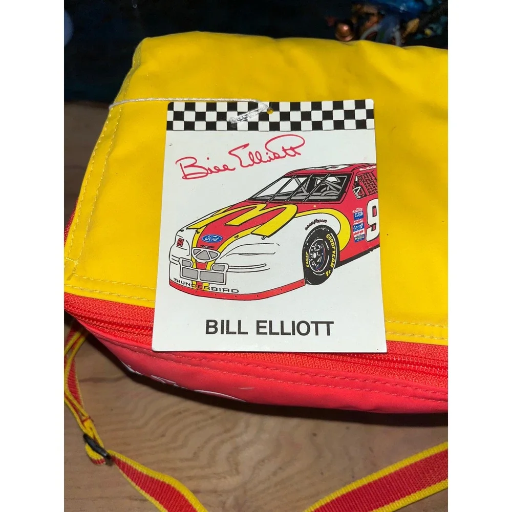 Vintage 1996 Bill Elliott McDonalds Racing Team Insulated Cooler Bag NASCAR #94
